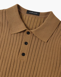 Arezzo Ribbed Cotton Polo Shirt