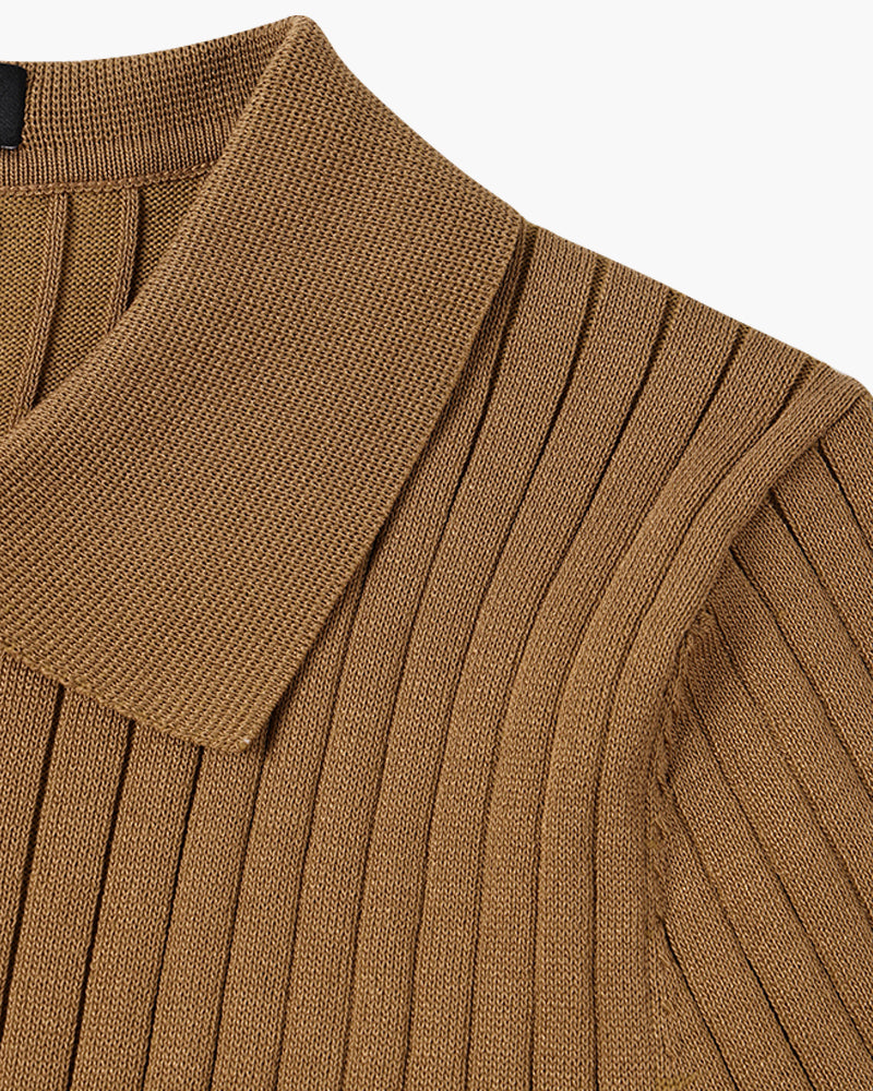 Arezzo Ribbed Cotton Polo Shirt