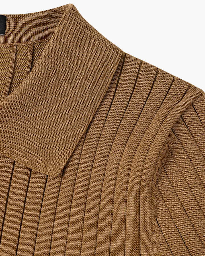 Arezzo Ribbed Cotton Polo Shirt