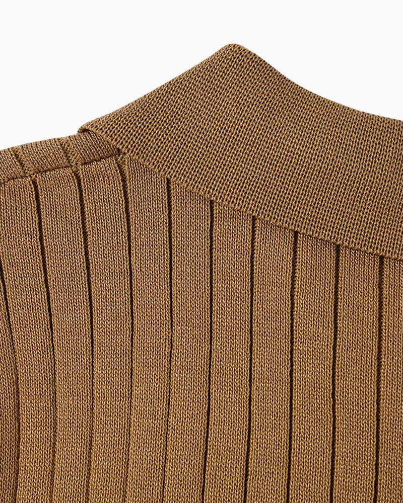 Arezzo Ribbed Cotton Polo Shirt