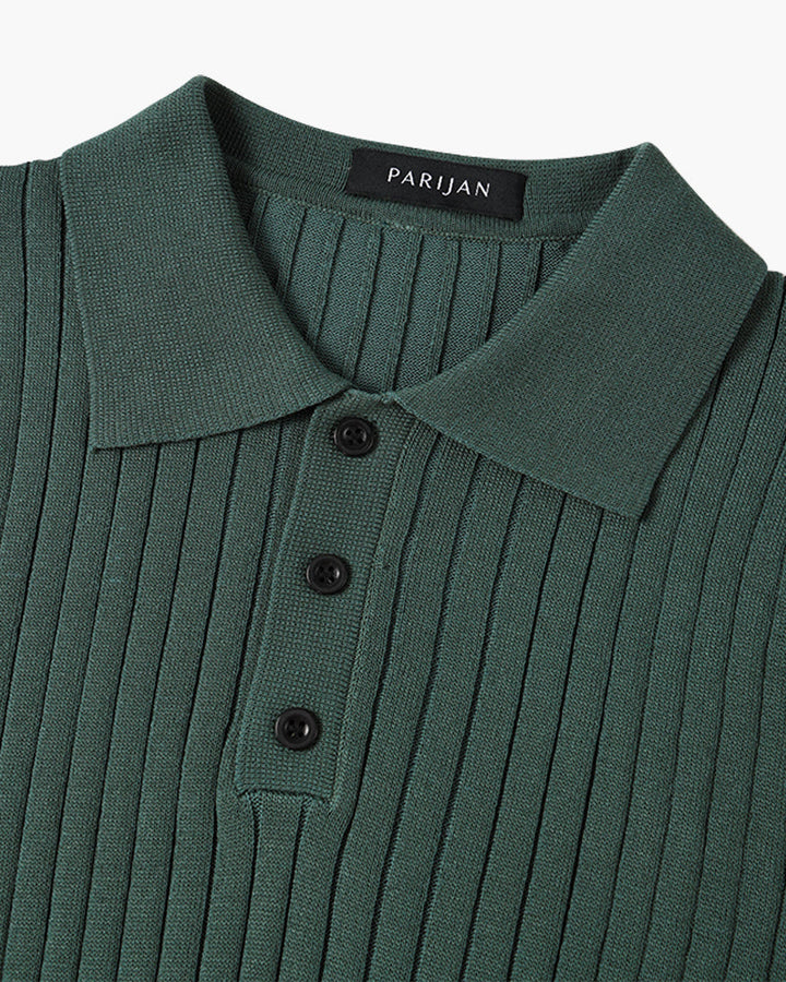 Arezzo Ribbed Cotton Polo Shirt