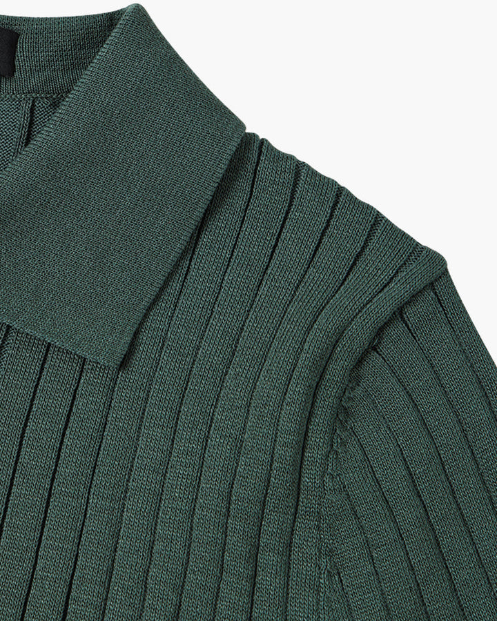 Arezzo Ribbed Cotton Polo Shirt