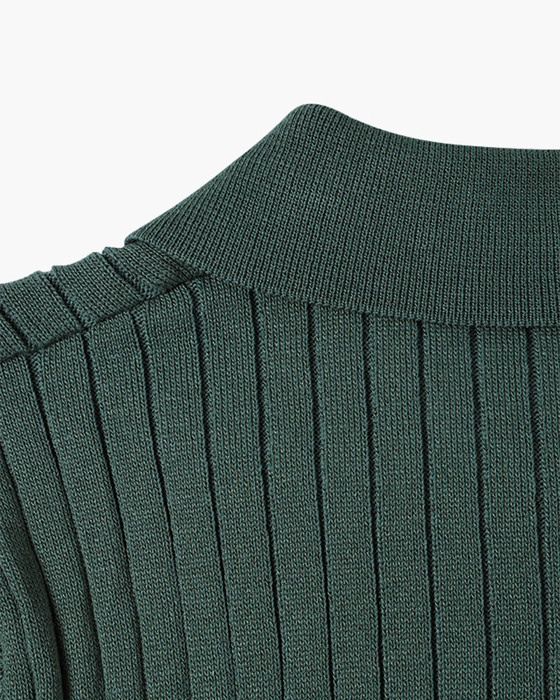 Arezzo Ribbed Cotton Polo Shirt