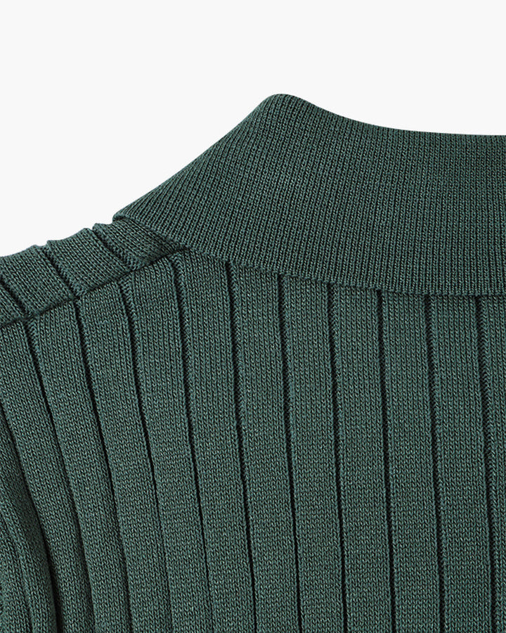 Arezzo Ribbed Cotton Polo Shirt