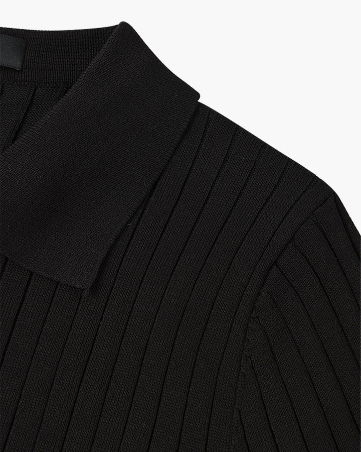 Arezzo Ribbed Cotton Polo Shirt