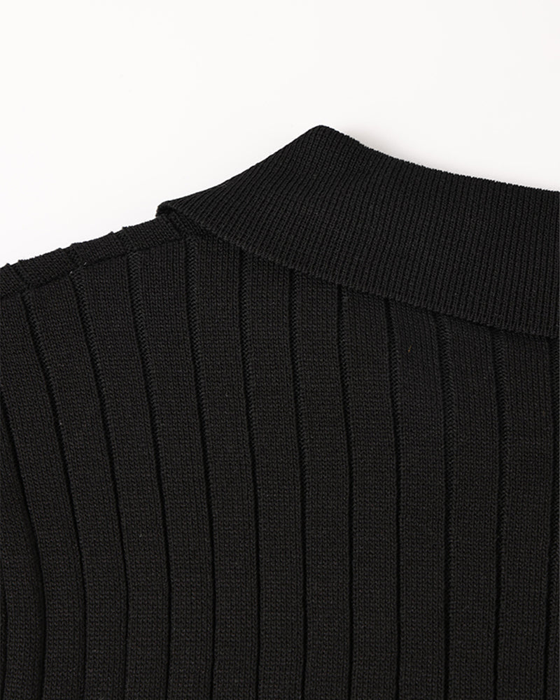 Arezzo Ribbed Cotton Polo Shirt
