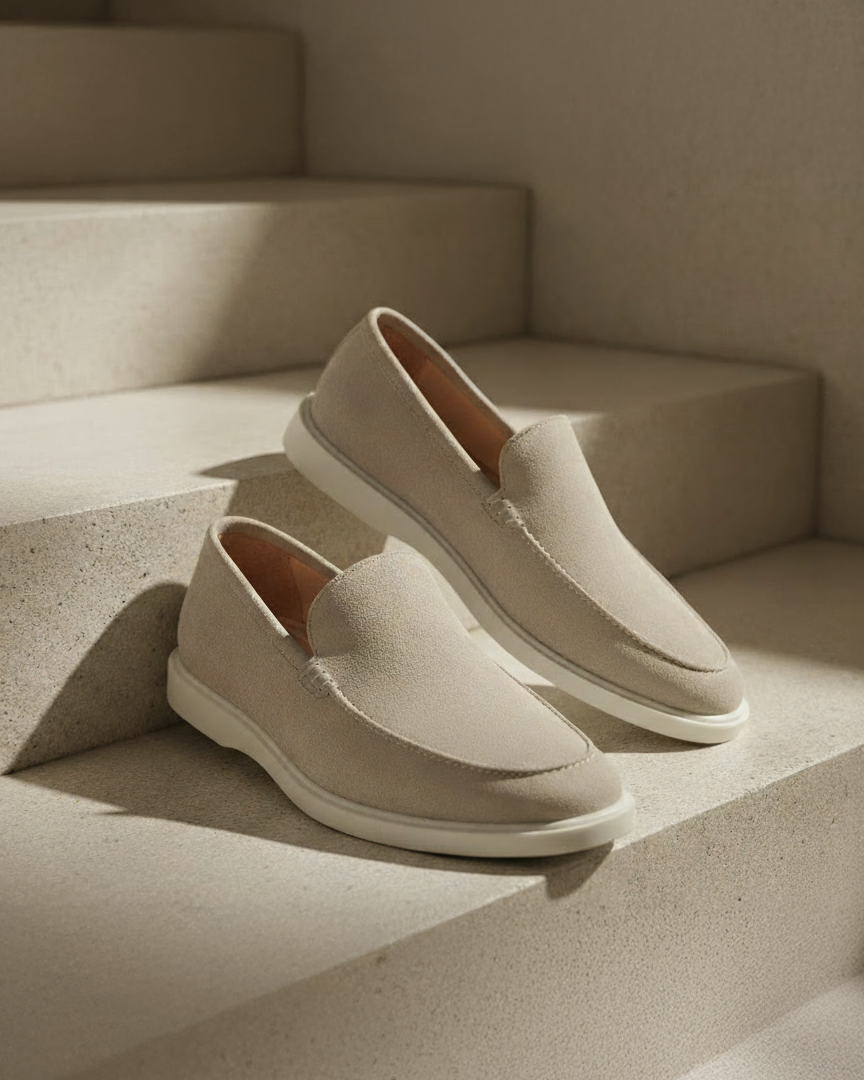 Arezzo geiten suède loafers