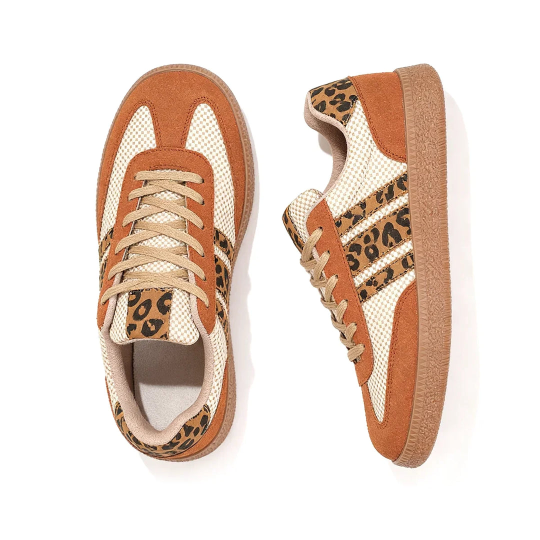 Samba Retro Brown/Beige Leopard Sneakers