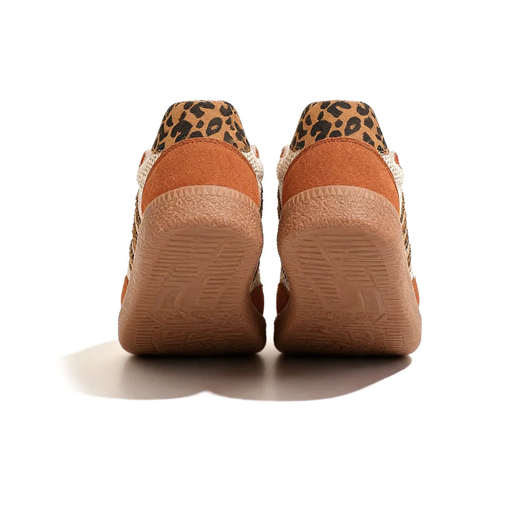 Samba Retro Brown/Beige Leopard Sneakers