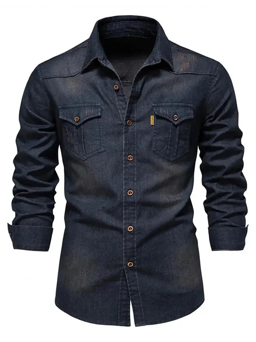 Blacksmith Slim Denim Shirt