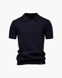 Lugano Textured V-Neck Polo Shirt