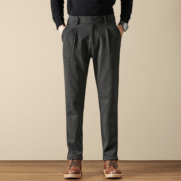Verona Pleated Wool-Blend Trousers