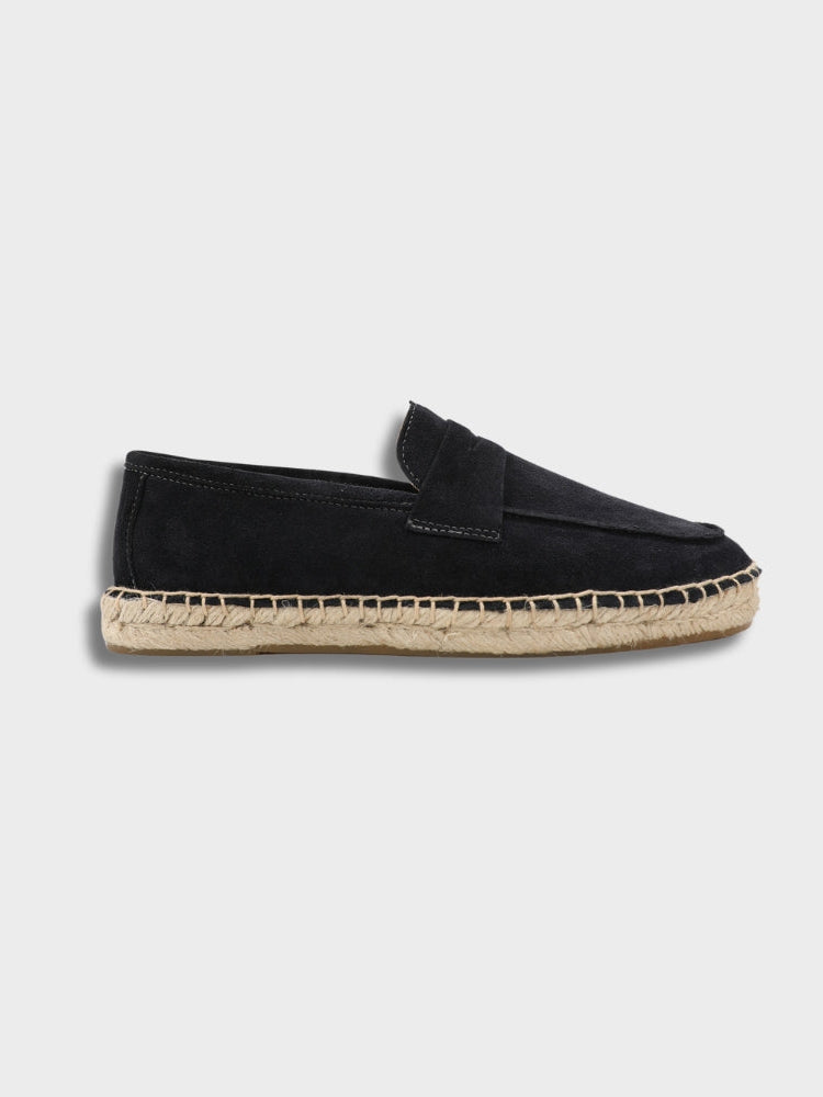 Cannes Suede Espadrille Loafers
