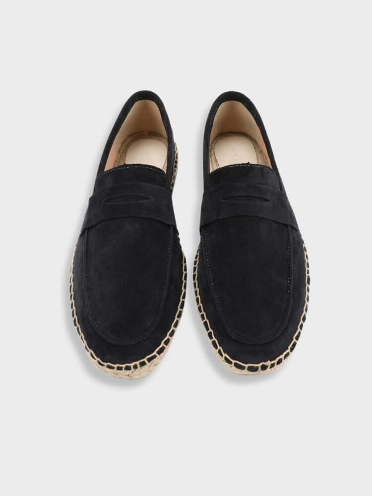 Cannes Suede Espadrille Loafers