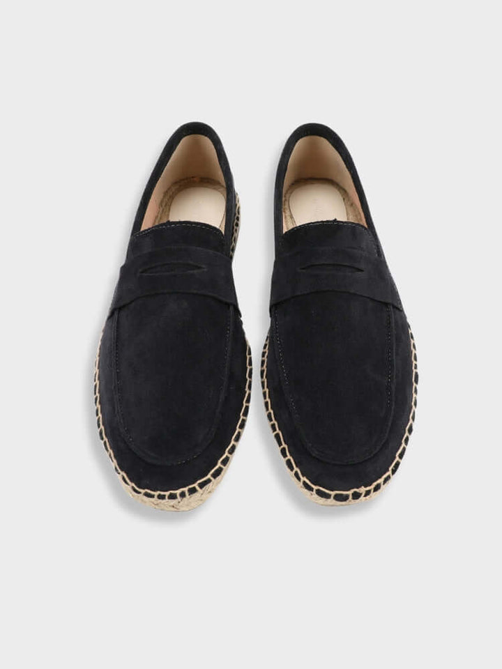 Cannes Suede Espadrille Loafers