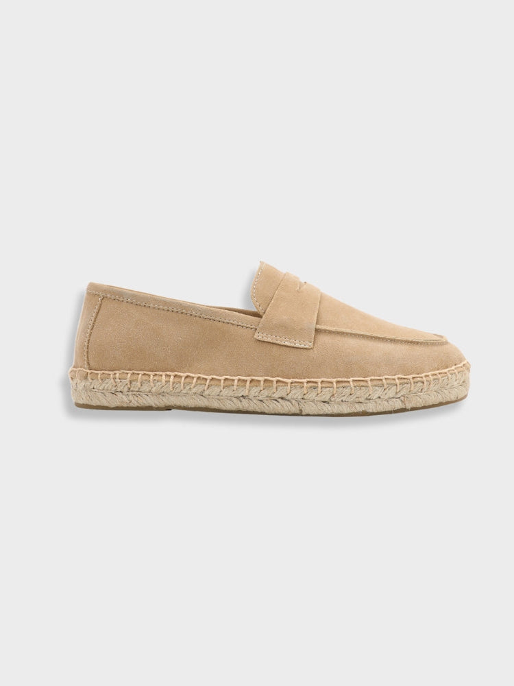 Cannes Suede Espadrille Loafers