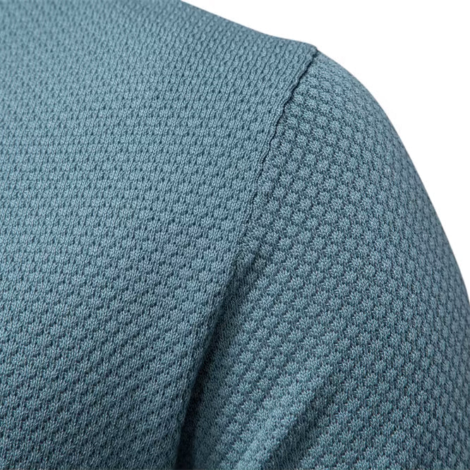 Lugano Textured V-Neck Polo Shirt
